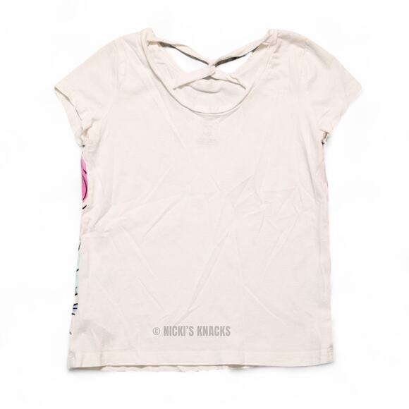 4/$20 - Carters Girls Short Sleeve Cotton T-Shirt White Unicorn Print Size 8 - Picture 4 of 8